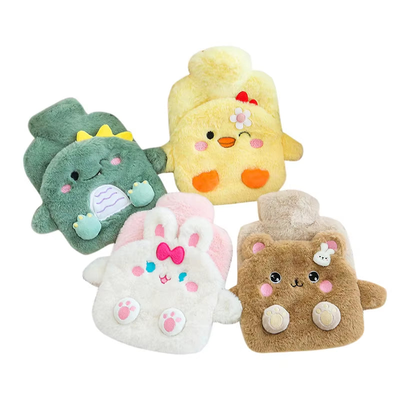  Cute Plush Animal Rubber Hot Water Bag 