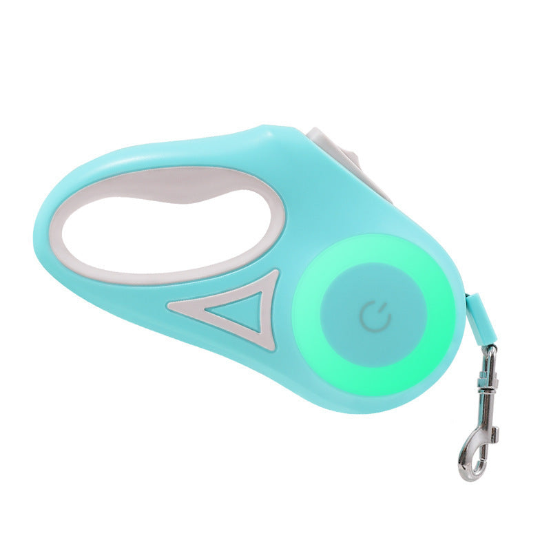 Dog Retractable Leash And Dog Collar Spotlight Automatic Pet Dog Cat Traction Rope For Small Medium Dogs Pet Product