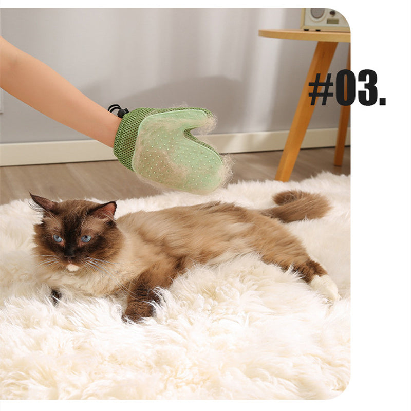 2-In-1 Floating Hair Removal Pet Gloves/Comb