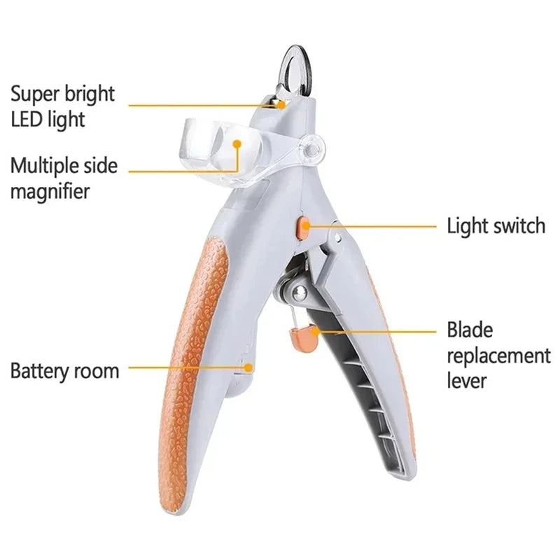 LED Light Pet Nail Clipper 