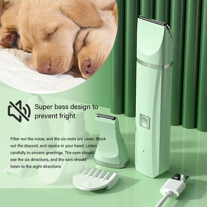 4 in1 Professional Pet Dog Cat Clippers Hair Grooming Cordless Trimmer Shaver Kit