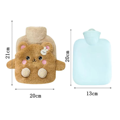  Cute Plush Animal Rubber Hot Water Bag 